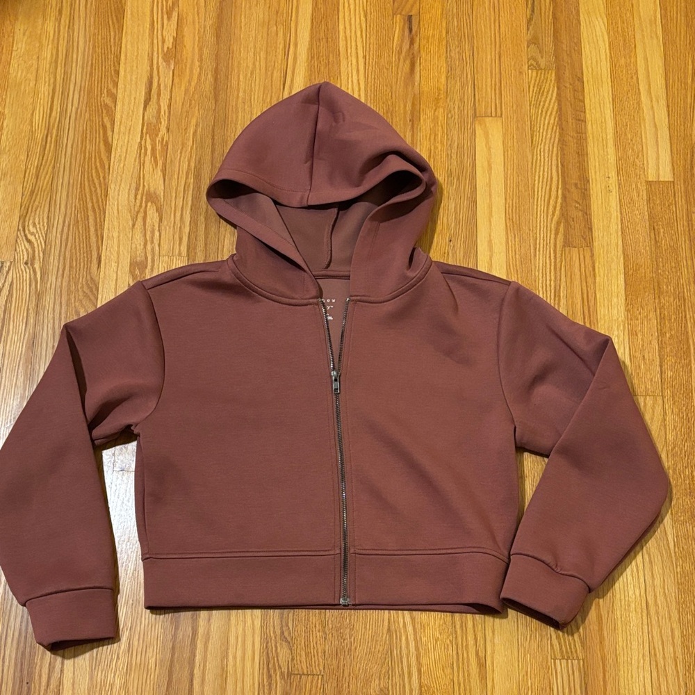 a new day women’s XS Hooded Zip Jacket in Mauve Brown
